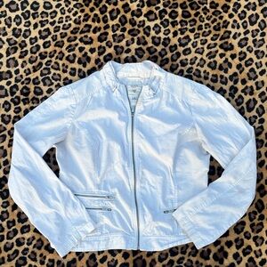 guess white Zip-Up Jacket